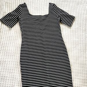 Bodycon striped dress size L Concert Date Night Party Y2K Blokecore